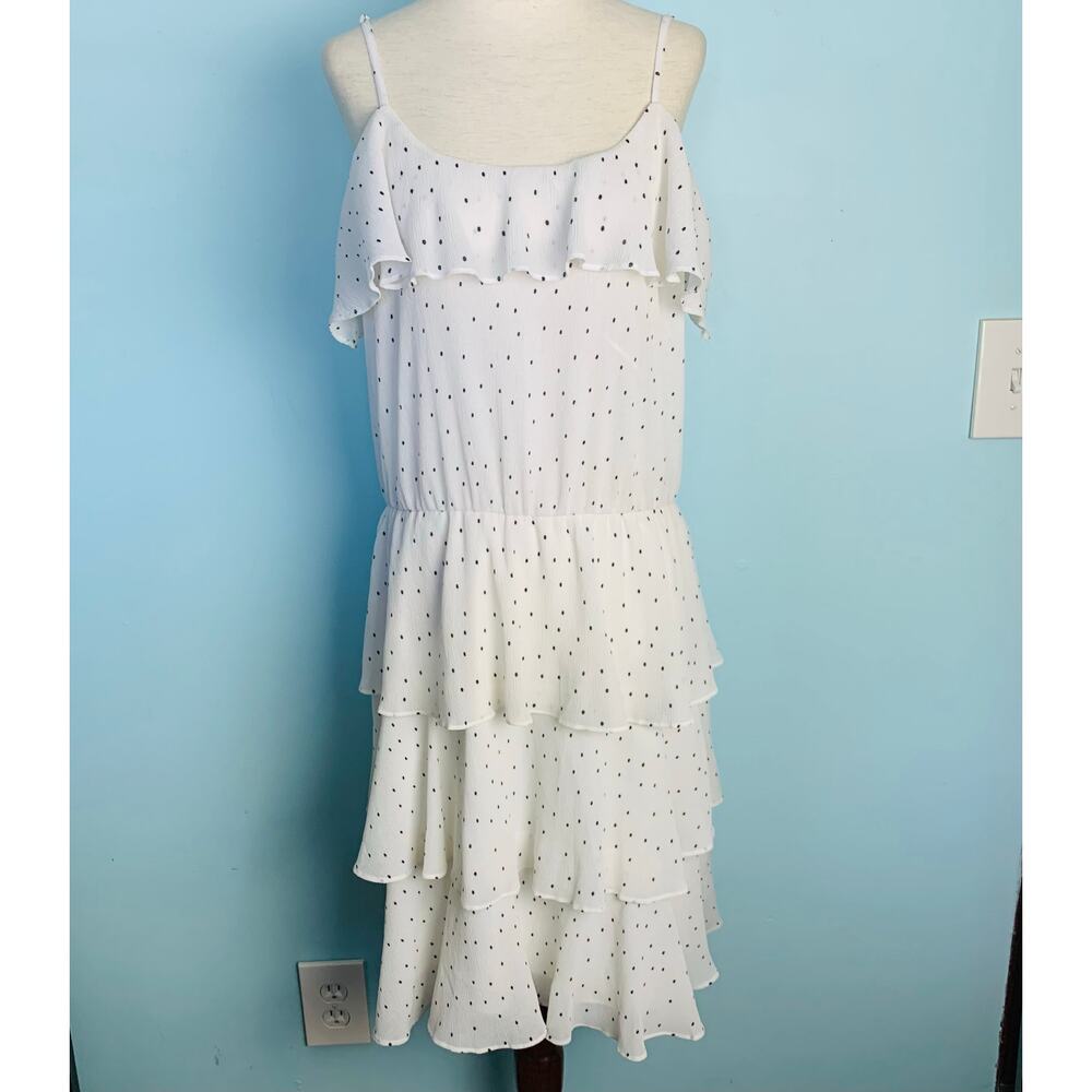 NWT Parker Dot Ruffle Slip Dress - Picture 9 of 9